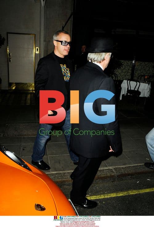 Damian Hirst spotted outside Scotts restaurant