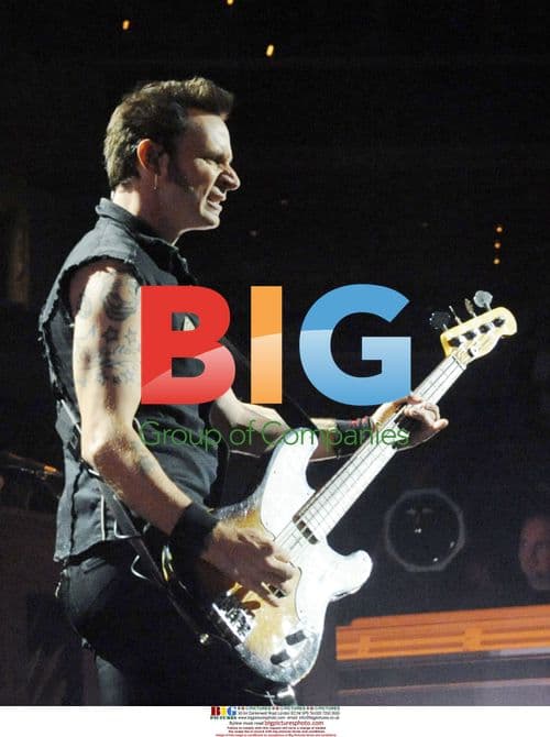 Mike Dirnt of Green Day performs live at Verizon Center