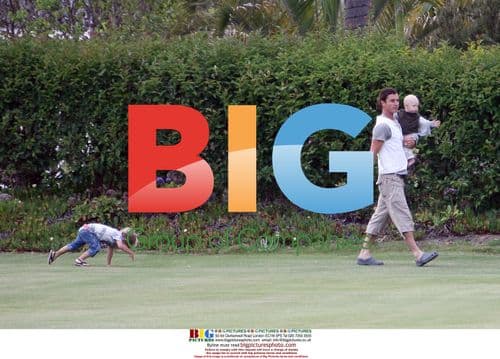 Gwen Stefani and family at resort