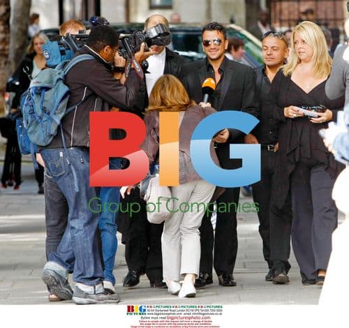 Peter Andre at High Court in London