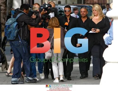 Peter Andre at High Court in London
