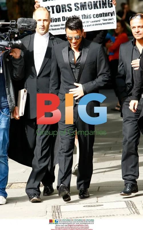 Peter Andre at London High Court