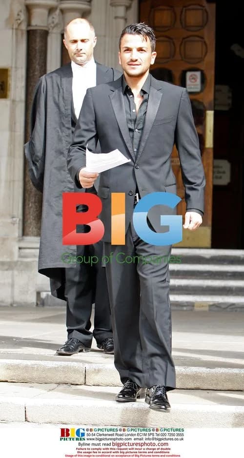 Singer Peter Andre Leaving High Court in London