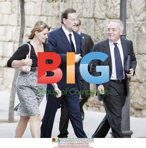 Spanish Royals & President Attend Funeral