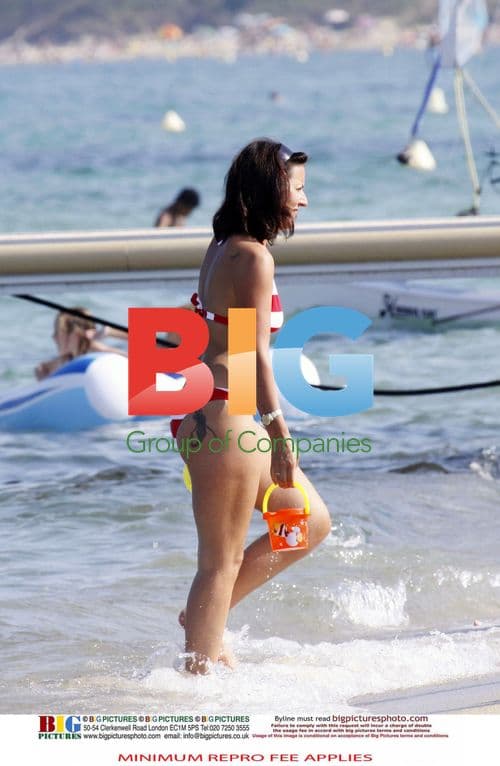 Davina McCall Enjoys Beach Day in France