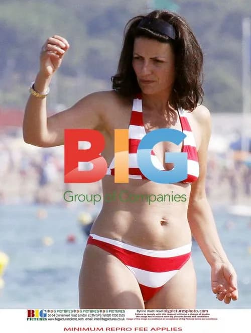Davina McCall enjoys beach day in France