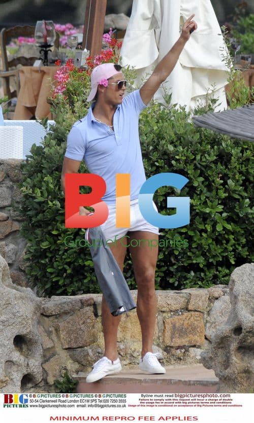 Cristiano Ronaldo Relaxes with Mystery Woman