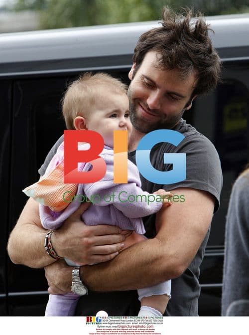 Alessandra Ambrosio and Jamie Mazur with daughter at LAX