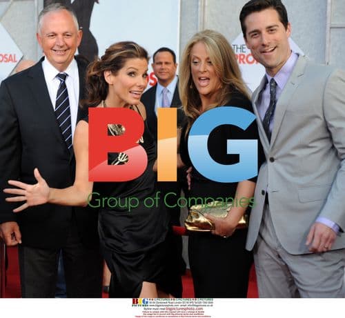 Disney Chairman, Sandra Bullock, Anne Fletcher, Todd Lieberman at "The Proposal" Premiere