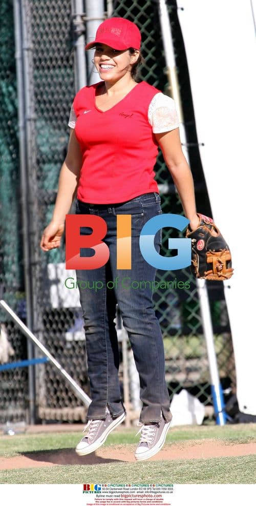 America Ferrara on 'Family Wedding' Set