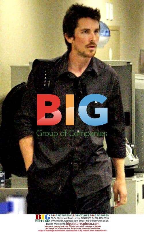 Christian Bale departs LAX with wife