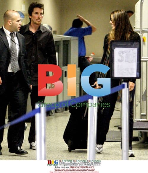 Christian Bale & Wife Depart LAX for Japan