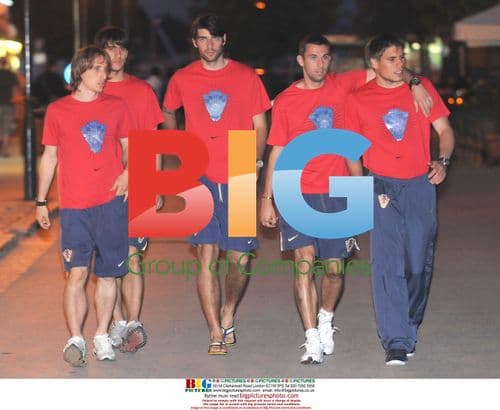 Croatian football team before World Cup qualifier