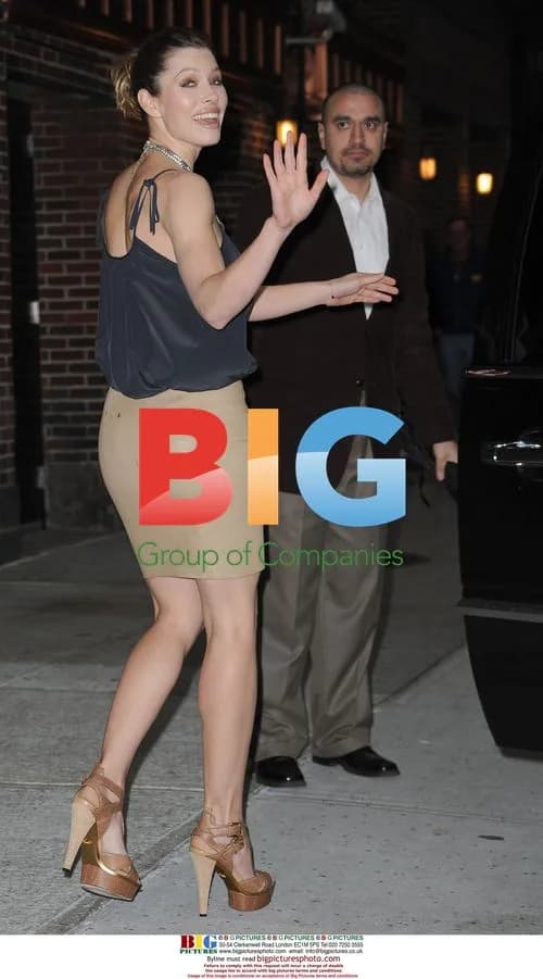 Jessica Biel at 'Late Show with David Letterman'