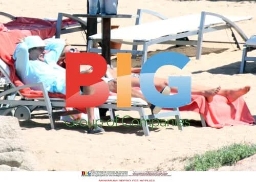 Rod Stewart and Family Holiday in Italy