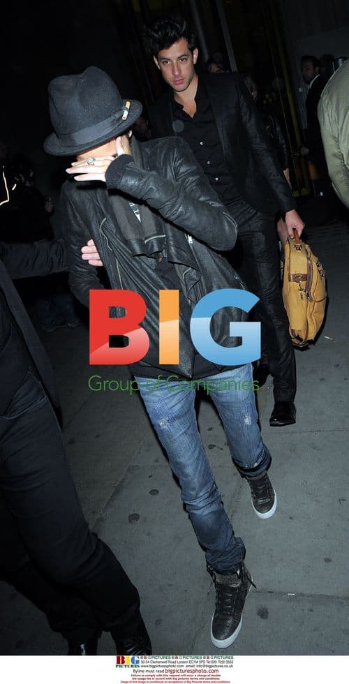 Samantha and Mark Ronson Leaving Bungalow 8