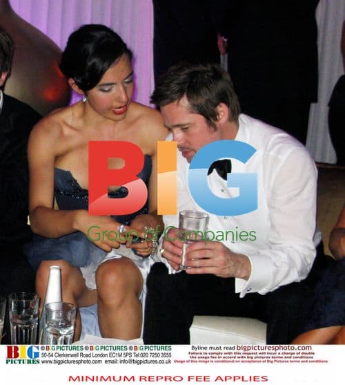 Angelina Jolie and Brad Pitt at Inglourious Basterds Party