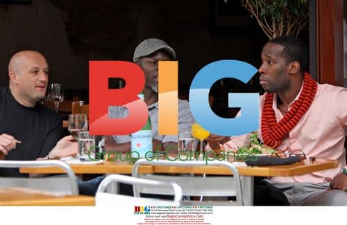 Djimon Hounsou with friends