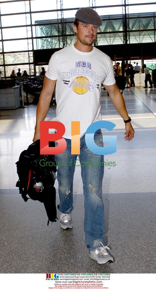 Josh Duhamel at LAX airport