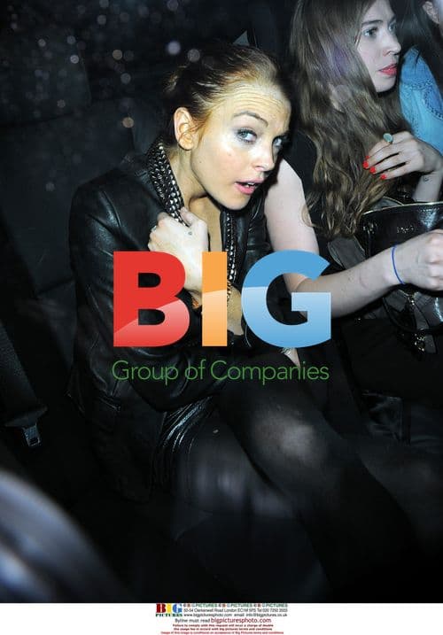 Lindsay Lohan leaves London club