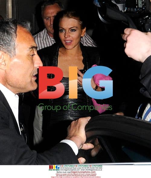 Lindsay Lohan leaves Cuckoo Club in London