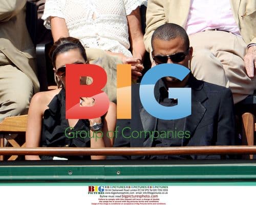 Tony Parker and Eva Longoria at French Open 2009
