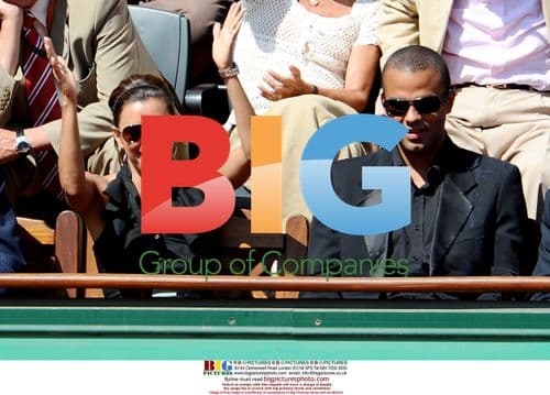 Tony Parker and Eva Longoria at French Open 2009