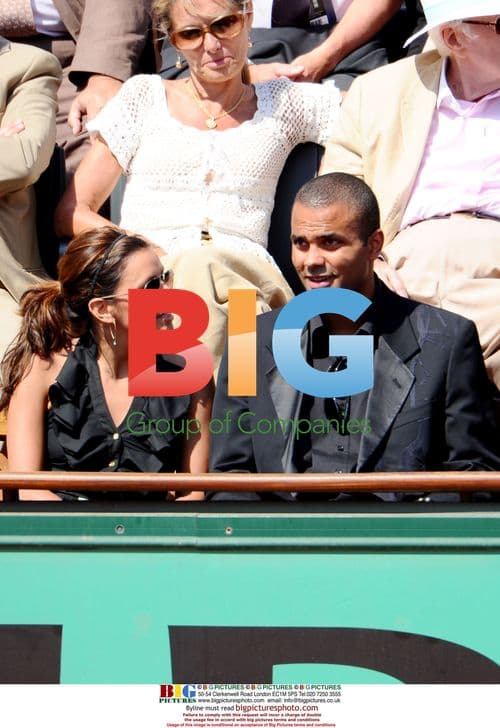 Tony Parker and Eva Longoria at French Open 2009