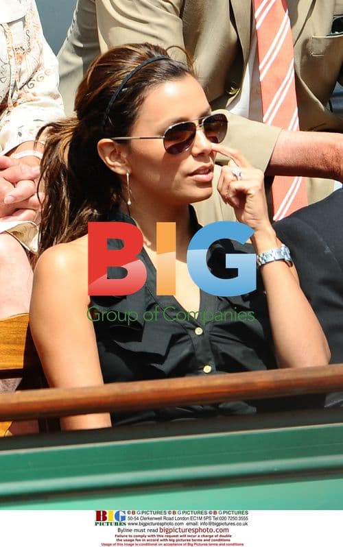 Tony Parker and Eva Longoria at French Open 2009