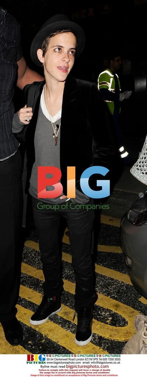 DJ Samantha Ronson Leaving Club in London