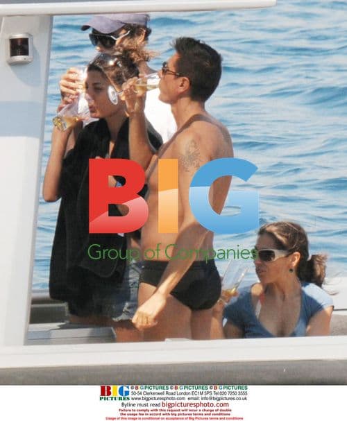 Stefano Gabbana relaxes on a boat with friends