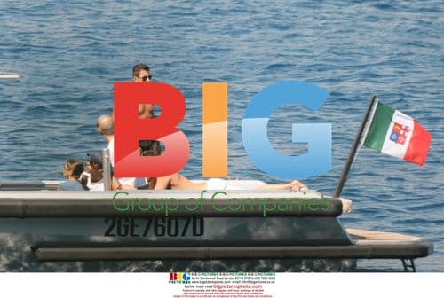 Stefano Gabbana relaxes on a boat with friends