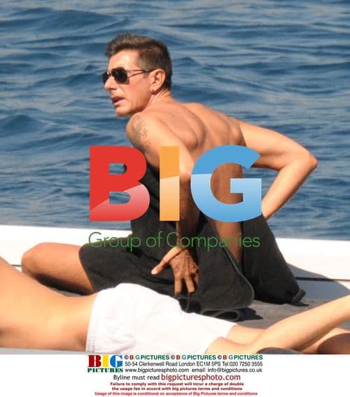 Stefano Gabbana relaxes on a boat