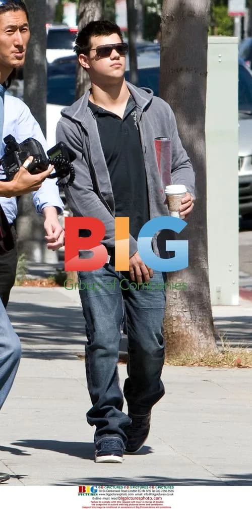 Taylor Lautner out for coffee in Beverly Hills