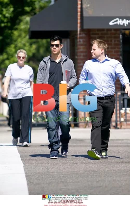 Taylor Lautner grabs coffee in Beverly Hills