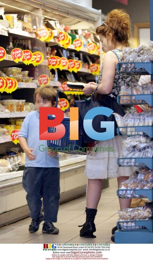 Tim Burton and Helen Bonham Carter go shopping in London