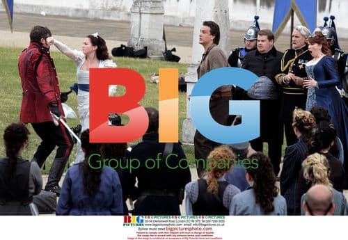 Catherine Tate, James Corden, and others on Gulliver's Travels set