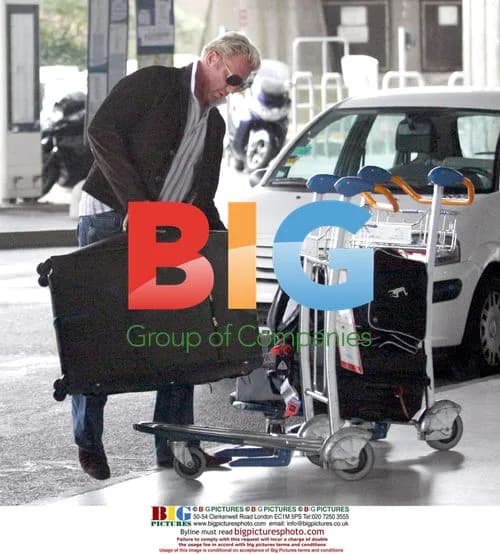 Boris Becker and Sharlely Kerssenberg at Paris airport