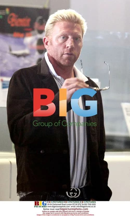Boris Becker and partner at Paris airport