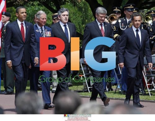 World Leaders at D-Day Ceremony