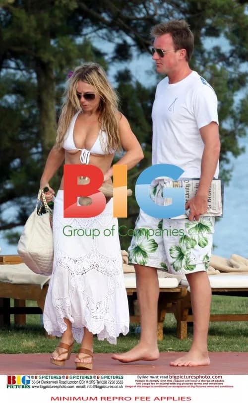 Geri Halliwell and Henry Beckwith in Italy