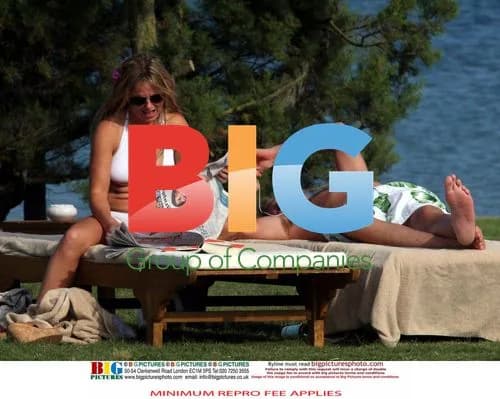 Geri Halliwell on Holiday in Italy
