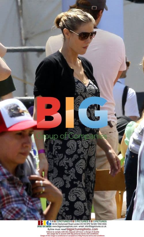 Heidi Klum at Pediatric AIDS Foundation Carnival