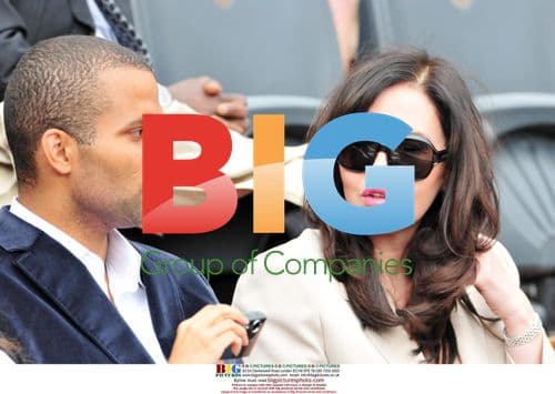 Eva Longoria, Tony Parker and Isabelle Adjani at Roland Garros