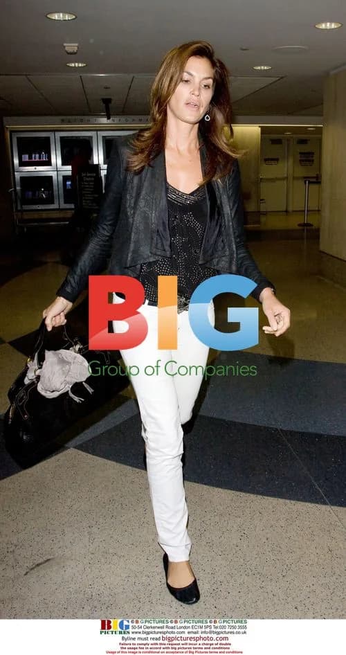Cindy Crawford Arrives at LAX
