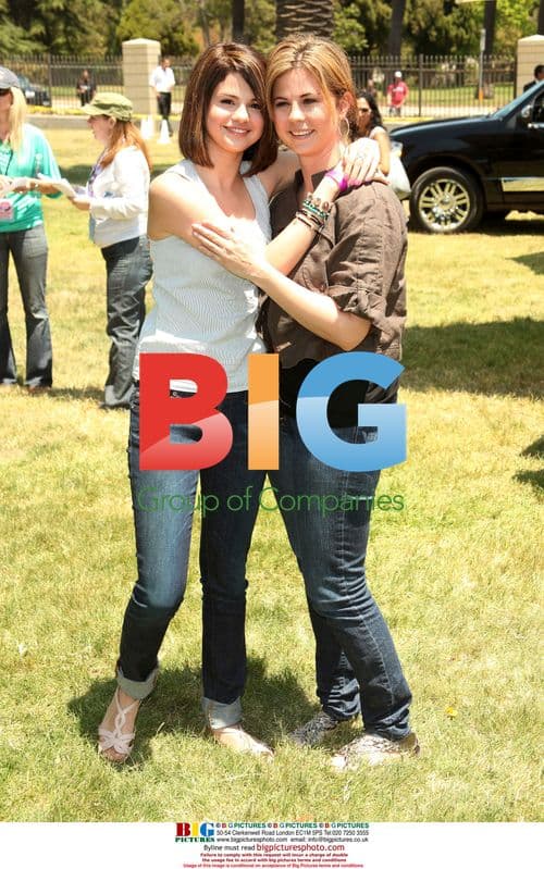 Selena Gomez and Mandy Cornett at A Time For Heroes Carnival