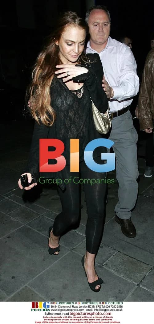 Lindsay Lohan at Yauatcha Restaurant
