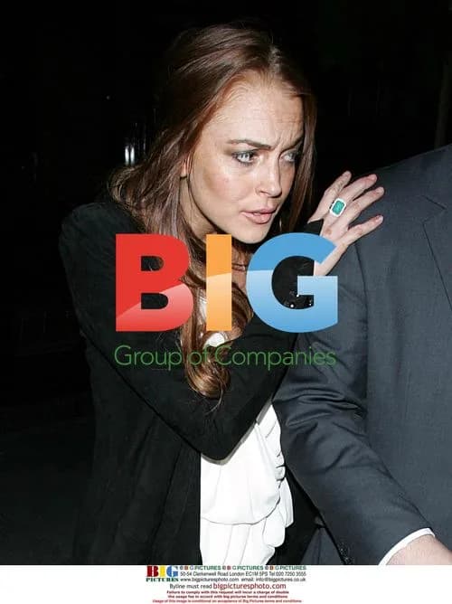 Lindsay Lohan meets Emanuel Ungaro in London