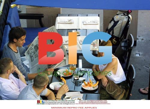 Kylie Minogue and James Gooding Breakfast in Paris