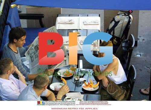 Kylie Minogue and James Gooding Breakfast in Paris